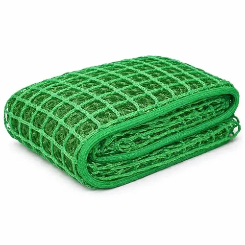 Wiltec Ladungssicherungsnetz 4x4m Grün - Anhängerplanen & Anhängernetze - Witterungsbeständiges Polypropylen-Netz für zuverlässige Ladungssicherung, ideal für Anhänger und Transporter.