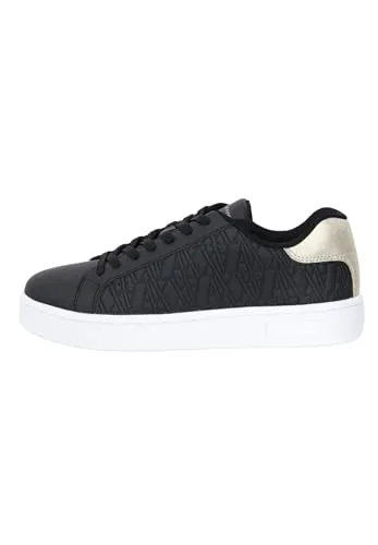 Armani Exchange Sneakers 040502200002 in Schwarz/Gold - Stylische Armani Exchange Sneakers für Damen, ideal für den Alltag. Hochwertige Materialien sorgen für Komfort und Langlebigkeit. Ein Must-Have für modebewusste Frauen!