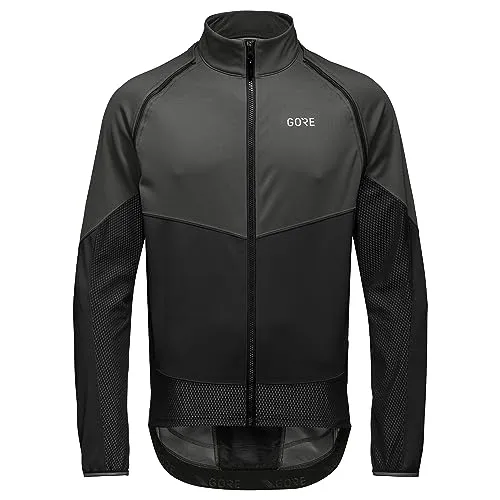 GORE WEAR Herren Phantom Jacke XL - Terra Grey/Black - Fahrradbekleidung mit 2in1 Funktion, winddicht und wasserabweisend durch GORE-TEX INFINIUM, ideal für alle Wetterbedingungen. Abnehmbare Ärmel und sportliche Passform für optimale Beweglichkeit.