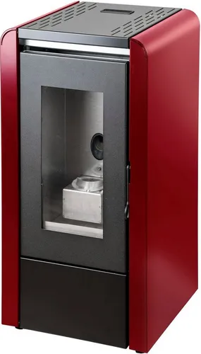 Blaze Pelletofen Baby 5B, 5 kW, WLAN Fähig in Rot - Kaminöfen mit automatischer Luftregelung und WLAN-Funktion, ideal für effiziente Heizlösungen in modernen Wohnräumen.