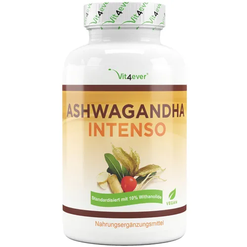Hochdosierter Ashwagandha Extrakt - 180 Kapseln mit 750 mg - Premium Nahrungsergänzung mit 10% Withanoliden, vegan und ohne unerwünschte Zusätze. Ideal für Stressbewältigung und Wohlbefinden.