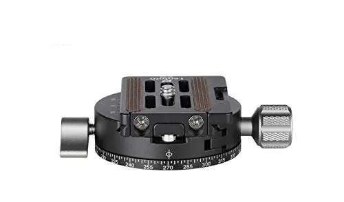 Leofoto Stativ-Panoramakopf RH-0 mit Panoramateller - Foto- & Video-Zubehör: Hochwertiger Panoramakopf aus korrosionsbeständigem 6061-T6 Aluminium, ideal für präzise Kamera-Schwenks und maximale Stabilität.
