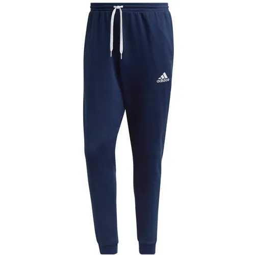 Adidas Entrada 22 Hose - Blau für Training und Freizeit - Trainingshosen mit weichem Fleece für hohen Tragekomfort und einem umweltfreundlichen Recycling-Anteil für eine bessere Ökobilanz.