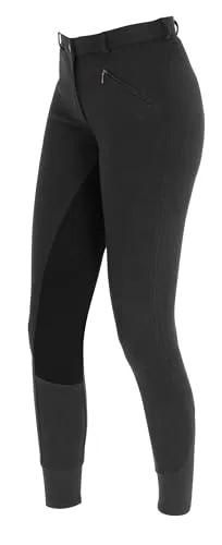 Covalliero Reithose Economic, Vollbesatz Kinderreithose, Schwarz, 158