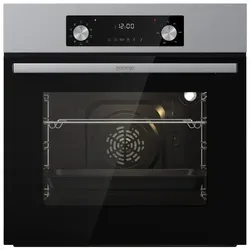 Gorenje BOA6737AO1X Einbaubackofen mit BigSpace und Heißluft - Der Gorenje BOA6737AO1X bietet 73 Liter Garraum und 9 Funktionen für vielfältige Kochmöglichkeiten. Mit der speziellen Emaillebeschichtung wird die Reinigung zum Kinderspiel. Ideal für kreative Küchenchefs!