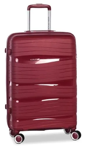 Fabrizio Worldpack Miami Trolley 4 Rollen 65 cm Hartschale Weinrot - Robuster 65 cm Hartschalen-Trolley mit 4 leisen Doppelrollen und integriertem TSA-Schloss. Ideal für sicheres Reisen und einfaches Handling.