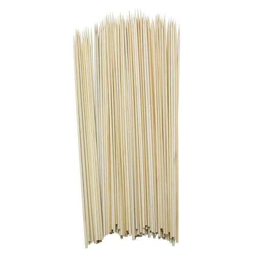 Holz Lagerfeuer Spieß 100 Stück natur - 90 cm x Ø 5 mm - Barbecue Spieße zum Grillen - Holzstab Holzspieß für Grill Feuerkorb Kamin Festival Camping