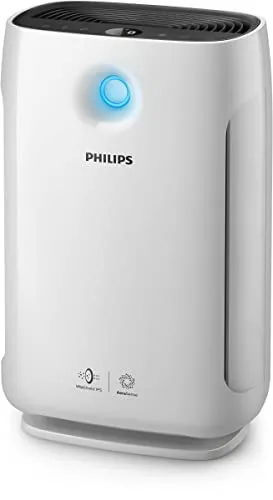 Philips Series 1000i Luftreiniger – App-gesteuert und leistungsstark - Luftreiniger für Räume bis 63 m² mit HEPA-Filter, entfernt 99,9% aller Verunreinigungen und Allergene, ideal für Allergiker und Familien.