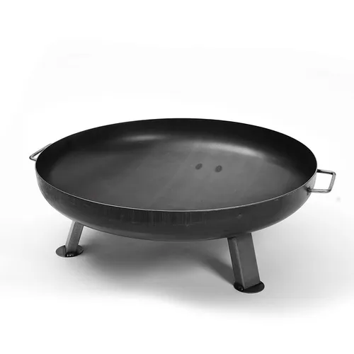 Czaja Feuerschale Bonn Ø 60 cm aus Stahl – Praktische Feuerstelle für Garten - Robuste Feuerschale aus Stahl mit Wasserablaufbohrung. Ideal für gesellige Abende im Freien. Einfach zu montieren und mit einem eleganten, schwarzen Finish.