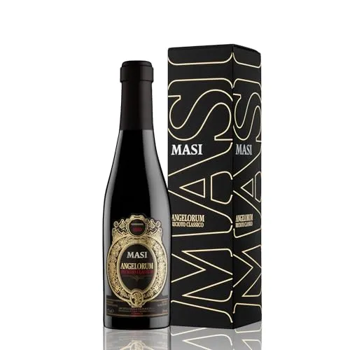 Masi Angelorum Recioto della Valpolicella 0,375l - Italienischer Süßwein in der praktischen Kleinflasche, ideal zu Desserts. Er überzeugt mit intensiven Aromen von kandierten Früchten und eleganter Süße – ein Genuss für jeden Anlass!