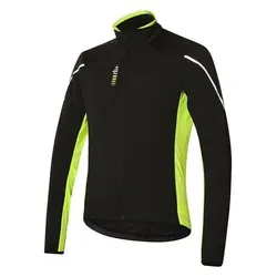 rh+ Fahrradjacke Alpha Padded Jakt schwarz M - Wetterfeste Fahrradjacke mit reflektierenden Elementen, ideal für aktive Fahrten. Atmungsaktives Material sorgt für Komfort und Bewegungsfreiheit.