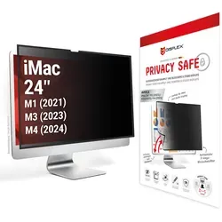 DISPLEX Sichtschutz für Apple iMac 24" M1/M3/M4 - Monitorzubehör mit effektivem Sichtschutz, schützt Ihre Privatsphäre und reduziert störende Einblicke.