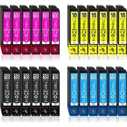 24er Pack kompatible Druckerpatronen für Epson XP-205 - Hochwertige kompatible Druckerpatronen für den Epson XP-205. Mit lebendigen Farben und einer hohen Druckreichweite von bis zu 470 Seiten für Schwarz und 450 Seiten für Farben. Ideal für kosteneffizientes Drucken!