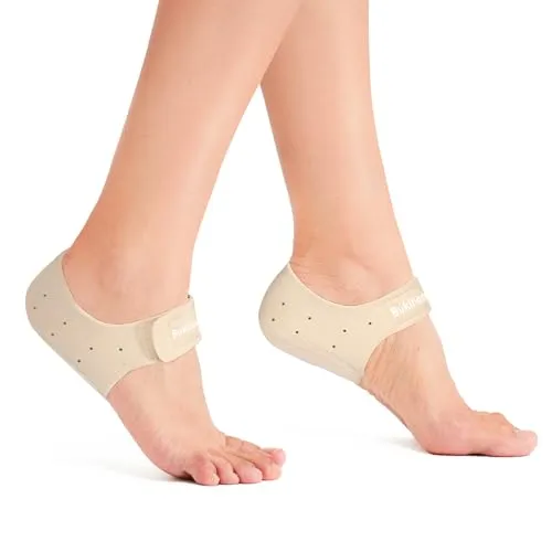 Plantar Fasciitis Ferse Protektoren - Bukihome Ferse Cup für Frauen Männer Ferse Spur Schmerzlinderung mit Ferse Insert Pad für Achilles Tendinitis Dry Cracked Heel Support Kissen, EU Size 36-41