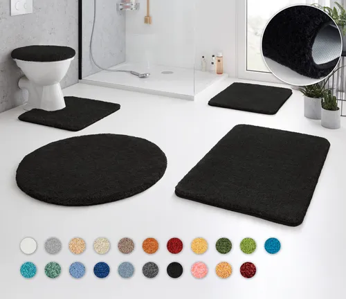 Kleine Wolke Badematte RELAX - Badematte mit 30 mm hohem, flauschigem Flor, rutschhemmend und fußbodenheizungsgeeignet – für ein wohliges Ambiente in Ihrem Badezimmer.