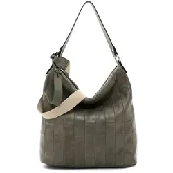 SURI FREY Schultertasche Tilly - Schultertasche in Khaki, geräumiges Hauptfach mit praktischem Zipper, abnehmbare Henkels und stufenlos verstellbarer Schulterriemen für optimalen Tragekomfort.