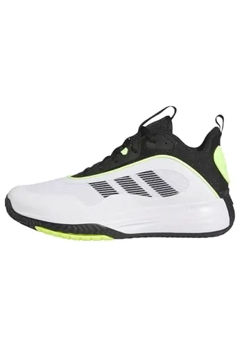 Adidas Herren OWNTHEGAME 3.0 Schuhe – FTWR White/core Black/Lucid Lemon, 44 EU - Sportliche Herren Sneaker mit regulärer Passform, stabilisierenden Elementen und komfortabler Dämpfung für ein angenehmes Tragegefühl beim Spiel.