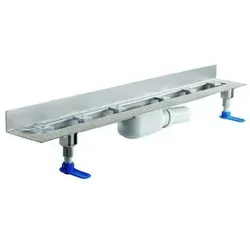 Dallmer CeraLine Plan W Duschrinne 1100mm DN 50 - Sanitärinstallation, elegante Duschrinne mit flachem Design für eine optimale Wasserableitung und einfache Montage.