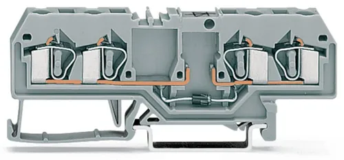 4-polige Schienenverbinder mit 1N4007 Diode, 4mm², grau, 50 Stück - Hochwertige 4-polige Schienenverbinder für zuverlässige elektrische Verbindungen. Ideal für verschiedene Anwendungen, mit geprüfter Qualität.