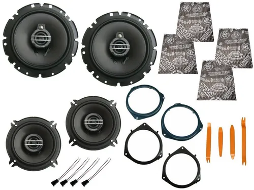 DSX Pioneer Boxen Set für Opel Astra G (Bj 98-05) – Lautsprecher für Tür vorne und hinten - Vollständiges Lautsprecher-Set für Opel Astra G (Bj 98-05) mit 550 Watt maximaler Leistung. Ideal für hochwertigen Klang im Auto, inklusive 3-Wege und 2-Wege Koaxial Lautsprechern.