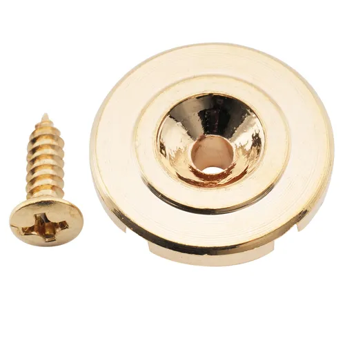 Musiclily Pro Gold Steel Round String Guide Retainer For Precision Jazz Bass