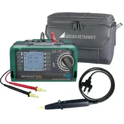 Gossen Metrawatt Metriso Xtra-Set - Isolations- und Niederohmmessgerät für sichere elektrische Prüfungen bis 1000V, konform mit internationalen Normen, ideal für Elektroinstallateure und Techniker.