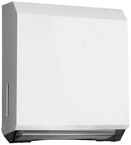 CWS Handtuchspender Novoclean 903111900 - Seifenspender aus Kunststoff, ideal für bis zu 500 Falthandtücher, mit abschließbarem Design und 4-fach einstellbarer Ausgabeöffnung für flexible Nutzung.