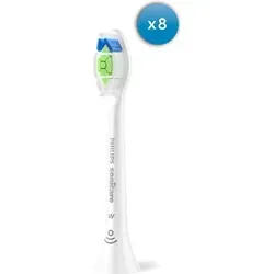 Philips Sonicare W2 Optimal White, 8er-Pack Ersatzbürstenköpfe - Ersatzzahnbürsten für strahlend weiße Zähne und bis zu 100 % mehr Fleckenentfernung in nur einer Woche. Ideal für eine gründliche Mundreinigung.