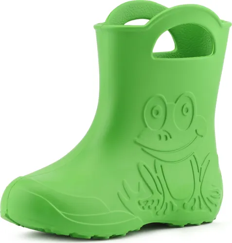 Ladeheid EVA Regenstiefel für Kinder LA-CA-01 - Federleichte Gummistiefel in Grün (Gr. 32-33), ideal für Regenwetter, robust und bequem – perfekt für kleine Abenteurer!