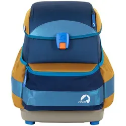finkid BUDDY EKO SMART Schulranzen - sky mix - Nachhaltiger Schulranzen aus recycelten Materialien mit FIDLOCK© Einhand-Schnappverschluss, ideal für ABC-Schützen und sorgt für Ordnung im Schulalltag.