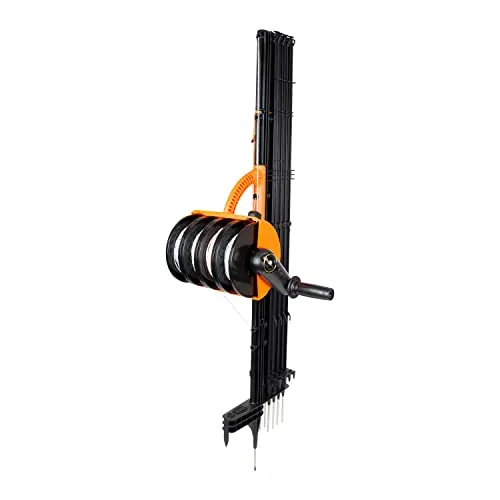 Gallagher SmartFence V2 Mobilzaun-Komplettsystem (100 m) - Professionelles Weidezaun-Komplettsystem mit ergonomischem Griff für müheloses Auf- und Abrollen. Aus UV-stabilem Kunststoff für hohe Wetterbeständigkeit und lange Lebensdauer.