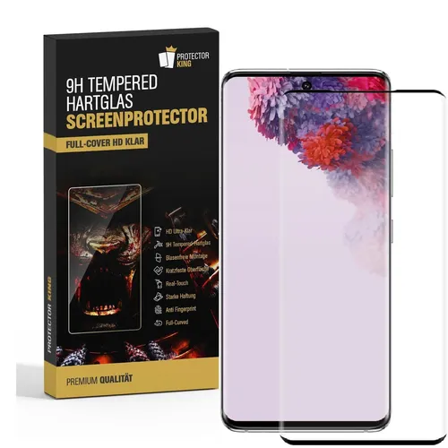 2x 9H Panzerfolie für Samsung Galaxy S20 Ultra FULL CURVED Hartglas Schutzglas