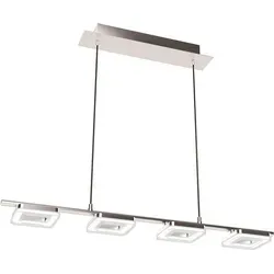 EGLO Pendelleuchte "TORRETTA 1" - Silber mit 1280lm - Hängeleuchte in elegantem Silber, bietet warmweißes Licht mit 1280 Lumen für stimmungsvolle Beleuchtung in jedem Raum.