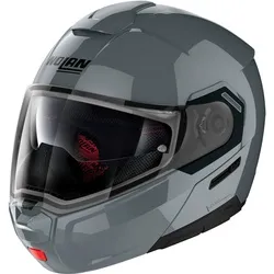 Nolan N90-3 Classic N-Com Klapphelm, schwarz-grau, Größe S - Motorradhelm mit kratzfestem Lexan-Visier und UV 400 Sonnenvisier für optimalen Schutz und Komfort beim Fahren.