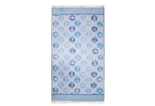 ANEMOSS Hamamtücher Anemoss Anker Peshtemal - Türkisches Peshtemal mit Ankermuster aus 100% Baumwolle, schnelltrocknend und wasserabsorbierend, ideal für Strand, Pool oder Spa. Großzügige Größe von 100x180 cm für maximalen Komfort.
