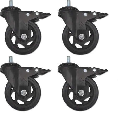 Grillrost.com Premium Ersatz-Rollen für Gasgrills - Grillersatzteile für Burnhard, Char Broil und Enders. Robuste Heavy-Duty Rollen mit 100mm Durchmesser, ideal für müheloses Bewegen und maximale Stabilität.