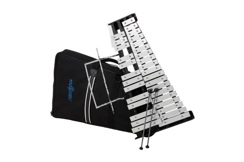Majestic 32PB Glockenspiel mit Tasche und Schlägel - Glocken- & Schlagstabspiele, hochwertiges Klanginstrument für Musikschulen und ambitionierte Musiker, inklusive praktischer Tragetasche.