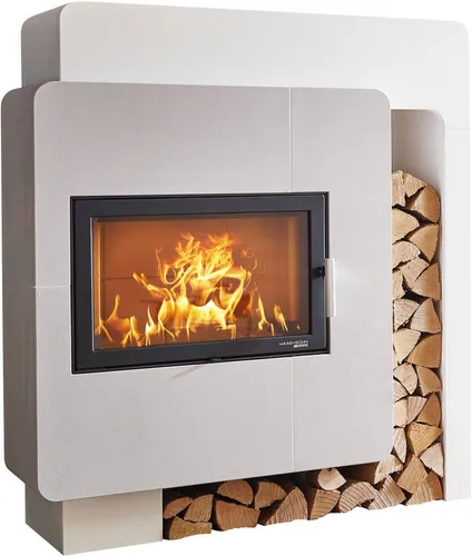 Kamin HAAS+SOHN Kaminbausatz Arlberg - 8 kW Heizleistung - Heizgerät mit variablen Heizstufen, ideal für gemütliche Wärme und individuelles Design. Perfekt für Wohnräume bis 50 kg Holzverbrauch.
