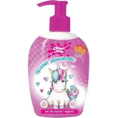 Chlapu Chlap Regenbogen Splap Regenbogen Einhorn -Reinigungsgel und Bad süsse Waffeln, 236 ml (236 ml) (40739165)