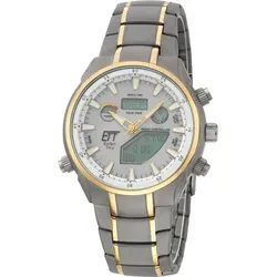 ETT Solaruhr Solar Drive - Aquanaut II - Hochwertige Armbanduhr mit Titan-Gehäuse, Solar-Antrieb und wasserdicht bis 10 bar. Ideal für Abenteurer, die Zuverlässigkeit und Stil schätzen.