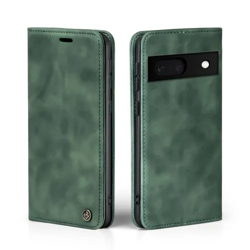 Handy Hülle für Google Pixel 8 Klapp Magnet Smartphone Cover Case Grün
