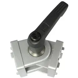 Zink-Druckguss Gelenk 30x30x45 - Alufarbig - Robustes Gelenk aus Zink-Druckguss, pulverbeschichtet. Ideal zur flexiblen Verbindung von Profilen in beliebigen Winkeln. Stufenlos regulierbarer Reibungswiderstand für präzise Positionierung.