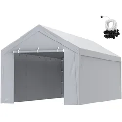VEVOR Carport Garagezelt 3 x 6 m - Carport für Autos, wasserdicht und UV-geschützt, mit einfacher Installation durch Spanngurte - idealer Schutz für Ihr Fahrzeug.