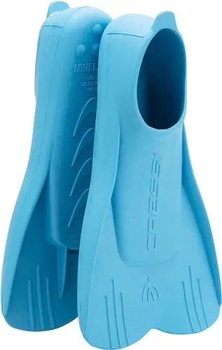 Cressi Mini Light Fins Azure 29/31 - Kurze Flossen für Kinder, zum Tauchen, Schnorcheln und Schwimmen, Azurblau, 29/31