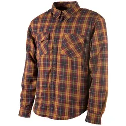 Trilobite Timber 2.0 Hemd/Textiljacke - Orange/Rot/Schwarz - M - Motorradjacke aus strapazierfähigem Aramid mit herausnehmbaren Protektoren für optimale Sicherheit und Komfort. Leicht, elastisch und atmungsaktiv für ein angenehmes Fahrgefühl.