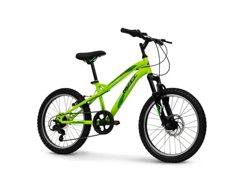 Huffy Extent 20 Zoll Jugend MTB - Robustes Jugend Mountainbike in Antifreeze Green, ideal für Abenteuer und Freizeit, mit 85% vormontiertem Rahmen für schnellen Aufbau.