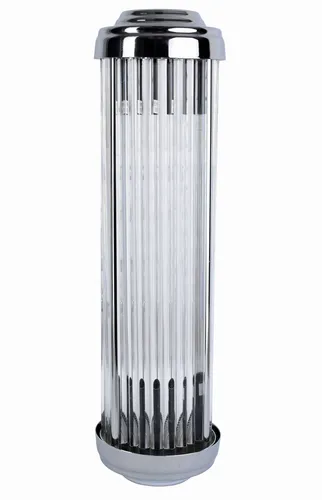 Wandleuchte Art Deco Wandlampe Glasstäbe Chrom & Glas