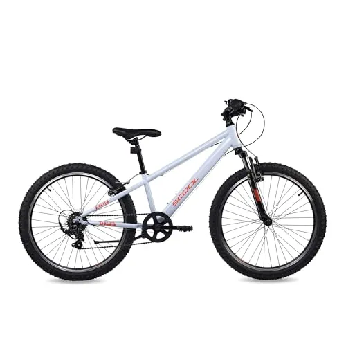 S’COOL Xroc 24 Zoll Mountainbike für Kinder - Robustes 24 Zoll MTB für Kids (8–12 J.) mit 6-Gang Shimano Kettenschaltung. Ideal für Ausflüge im Gelände und Alltag. Leichte Handhabung und Sicherheit durch zuverlässige V-Brakes.