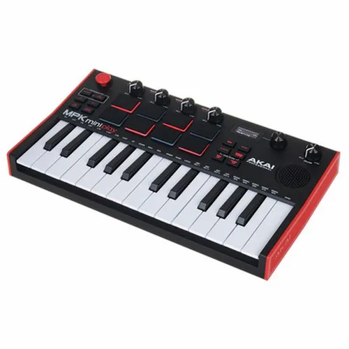 AKAI Professional MPK Mini Play MK3 - MIDI Keyboard Controller mit Lautsprecher, kompakt und ideal für Beatmaker und Musiker, inklusive Software und 100+ Sounds