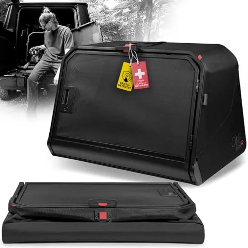 4pets Hunde-Transportbox 1ONE1 Origami - Faltbare Hundebox für sicheres Reisen - Die 1ONE1 Origami Hundetransportbox bietet Sicherheit im Auto für Hunde aller Größen. Ihr cleveres Falt-Design ermöglicht schnellen Auf- und Abbau. Erhältlich in 4 Größen für maximalen Komfort und Stabilität.